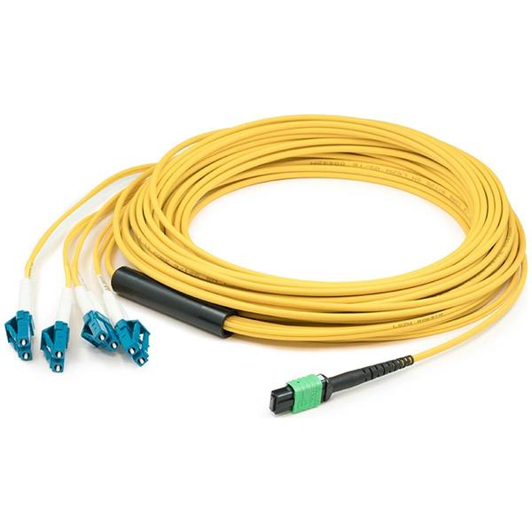 Add-On This Is A 3M Mpo (Female) To 8Xlc (Male) 8-Strand Yellow Riser-Rated ADD-MPO-4LC3M9SMF